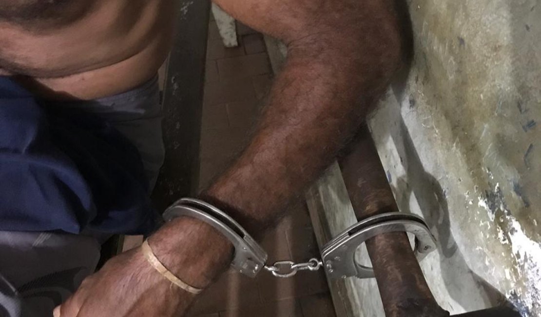 Após denuncia de amigo, homem é preso suspeito de agredir esposa em Arapiraca