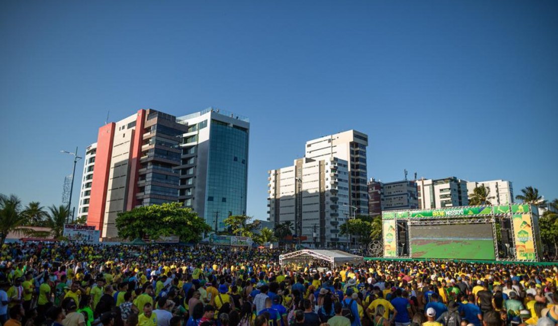 Música e animação agitam o jogo do Brasil na Arena Massayó nesta sexta-feira (9)