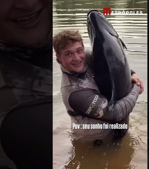 Pescador que pegou tambacu de 40 kg conta segredos para pesca ideal