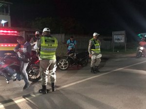 BPRv realiza operação na Zona urbana de Major Izidoro e flagra 15 condutores inabilitados