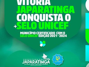 Japaratinga celebra conquista do Selo Unicef