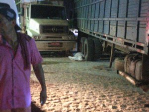 Motorista vai dar ré em caminhão e acaba matando amigo, em Porto Calvo