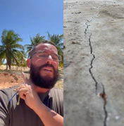 Morador denuncia mineradora por causar rachaduras e tremores em loteamento