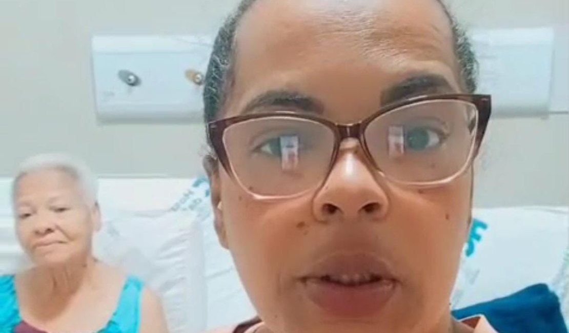 Filha faz apelo para mãe que sofreu princípio de infarto fazer angioplastia em Alagoas