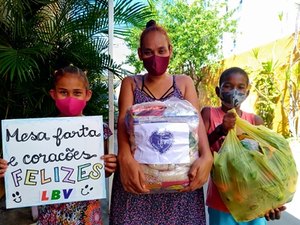 LBV assiste famílias vulneráveis em AL, para amenizar os efeitos da pandemia