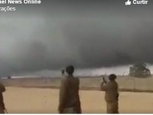 Vídeo: Coluna de nuvem protege fronteira de Israel e chama atenção nas redes sociais