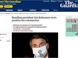 Imprensa internacional destaca negacionismo de Bolsonaro ao noticiar diagnóstico positivo para coronavírus