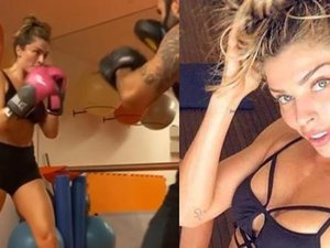 Chico Salgado mostra Grazi Massafera treinando e choca web: ''Essa mulher faz tudo''