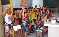 A iniciativa reuniu crianças, adultos e idosos na Escola de Ensino Fundamental Jesus Redentor
