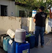 Polícia 'estoura' ponto de venda ilegal de combustível