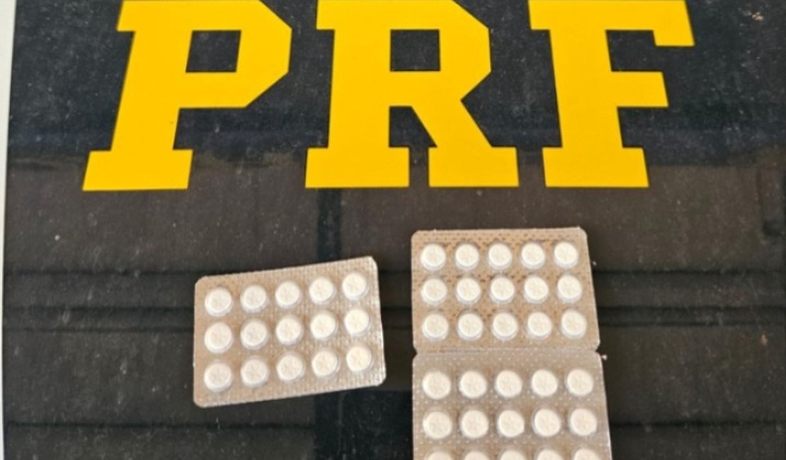 Caminhoneiro é flagrado com 76 comprimidos de anfetamina em AL e diz que dividiria com outros motoristas