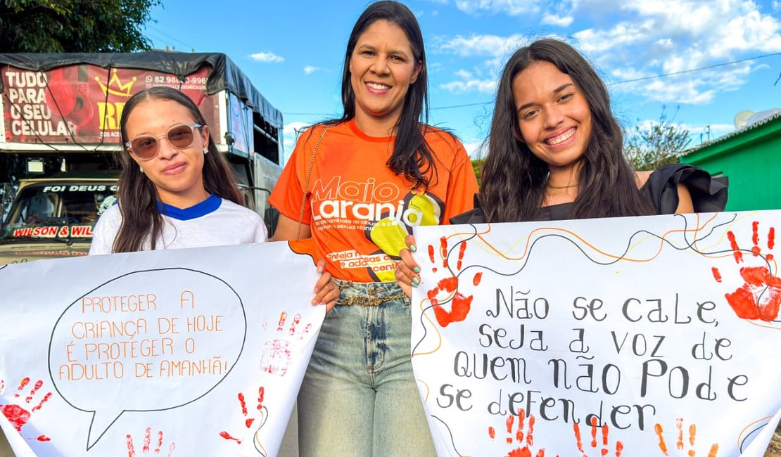 No Dia Nacional de Combate à Violência Infantil, Girau faz caminhada do Maio Laranja