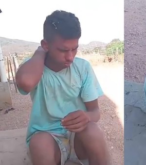 [Vídeo] Jovem desorientado é encontrado em Traipu; moradores buscam por familiares