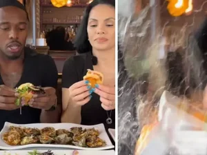 Carro invade restaurante durante gravação e atinge influenciadores no Texas