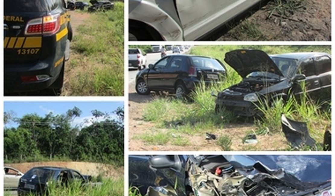 Imprudência de caminhoneiro causa grave acidente na BR-101