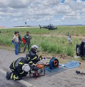 Colisão entre carro e carreta deixa vítima fatal na BR-316