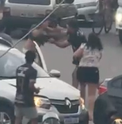 [Vídeo] Após colisão, motoristas trocam agressões no Clima Bom
