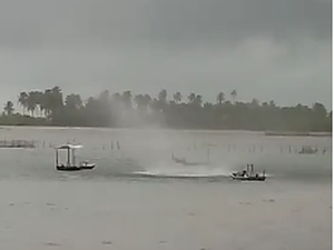 Video mostra formação de pequeno tornado em município alagoano