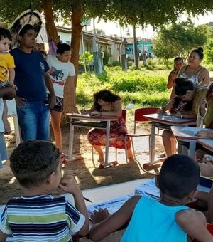 Indígenas da etnia Aconã lutam por construção de escola em aldeia localizada em Traipu