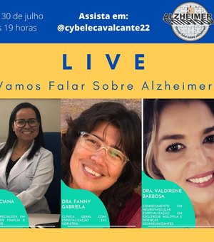 Grupo de Alzheimer de Arapiraca realiza live nesta quinta-feira (30)