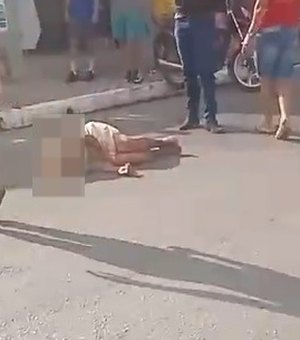 [Vídeo] Idosa é atropelada na Avenida Vieira de Brito e sofre ferimento na cabeça