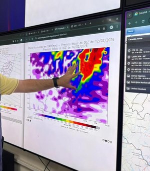 Alagoas entra em estado de atenção devido à previsão de chuvas e ventos até sexta