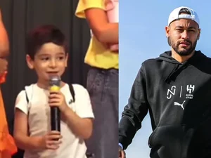 Criança pede Neymar na Copa em oração na igreja e jogador reage