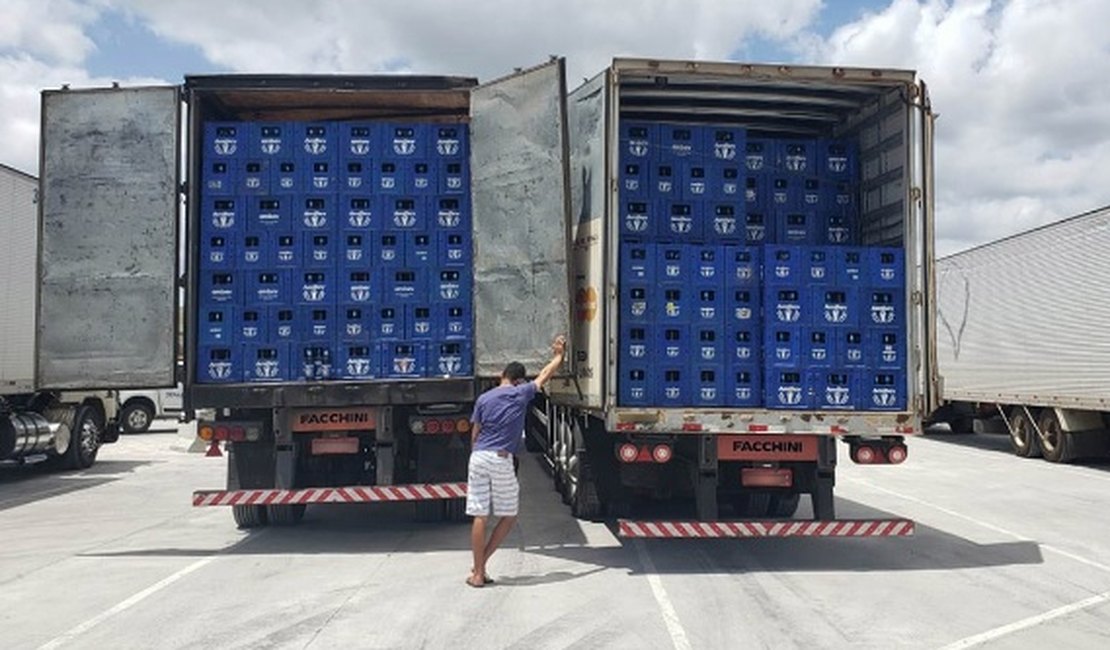 Mais de 4 mil caixas de cerveja são apreendidas pela Sefaz em Arapiraca