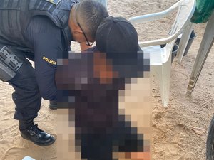 Foragido da Justiça de MG é preso enquanto trabalhava em barraca na orla de Maceió