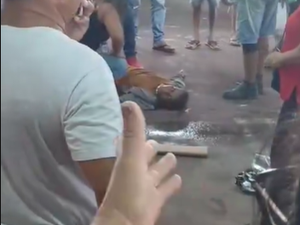 Trabalhador fica ferido após despencar de telhado no Mercado Público de Marechal Deodoro