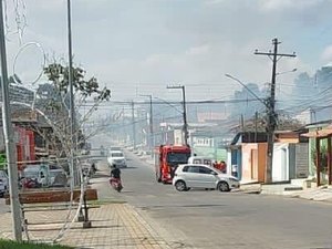 Incêndio em vegetação é contido pelo Corpo de Bombeiros em Limoeiro de Anadia