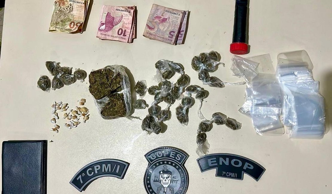 PM flagra tráfico de drogas e apreende veículos adulterados no Sertão de Alagoas