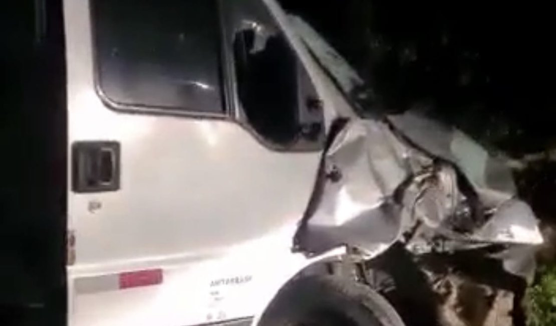 Homem morre após colidir moto contra van intermunicipal na AL-225