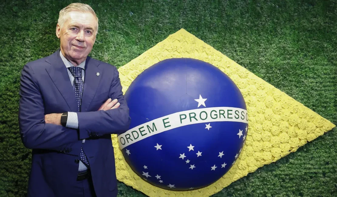 Carlo Ancelotti renova com a Seleção Brasileira até a Copa de 2030