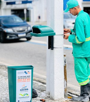 Prefeitura inicia a instalação de 100 lixeiras em grandes avenidas da capital