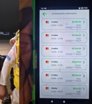 Ambulante é preso em flagrante após achar cartão de crédito e realiza R$ 700 em compras na Ponta Verde