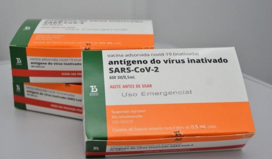 Municípios podem solicitar o agendamento para retirada de doses da CoronaVac