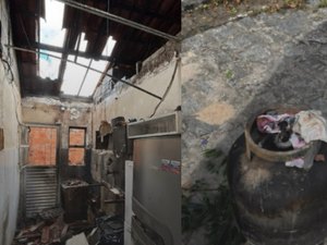 Mulher sofre queimaduras em 70% do corpo após incêndio no Benedito Bentes
