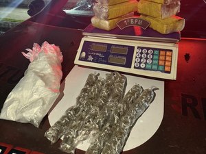 Três armas de fogo e quase 4kg de drogas são apreendidas em ações policiais na capital e interior