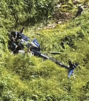 Helicóptero cai em Campina Grande com quatro pessoas a bordo