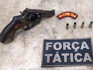 Suspeito é ferido durante troca de tiros com a polícia