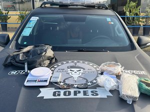 PM combate o tráfico em Campo Alegre e apreende maconha, crack e cocaína