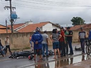 Motociclista fica ferido em acidente no bairro Verdes Campos, em Arapiraca