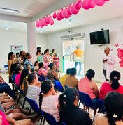 Mulheres e homens devem estar atentos aos sinais do câncer de mama, diz especialista durante ação em Girau do Ponciano