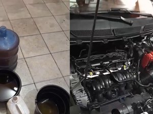 Golpe: motorista denuncia abastecimento com gasolina misturada à água em posto de Arapiraca