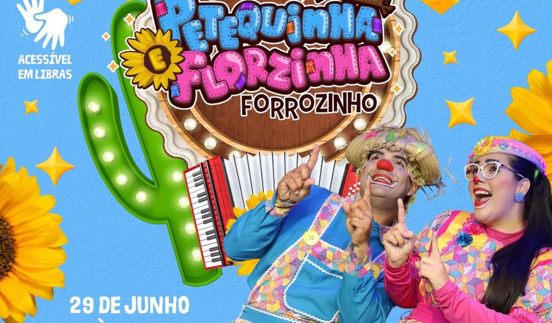 Petequinha e Florzinha se apresentam neste domingo (29) em Arapiraca