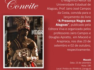 Uneal e Sebrae lançam o livro 'A Presença Negra em Alagoas'