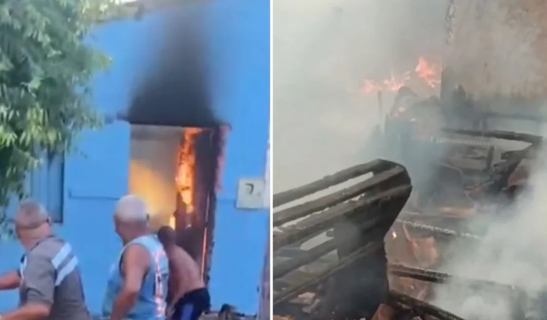 Homem que usava velas por falta de energia morre carbonizado em incêndio em Pão de Açúcar