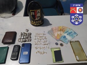 Trio é preso com 69 pedras de crack nas proximidades do mercado público de Arapiraca