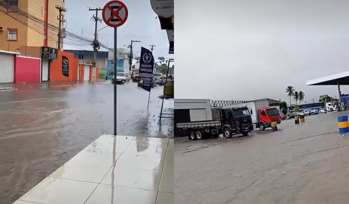 Fortes chuvas provocam alagamentos em diversos bairros de Arapiraca